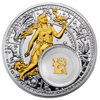 Picture of Дева - серебряная монета с позолоченным элементом