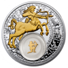 Picture of Стрелец - серебряная монета с позолоченным элементом