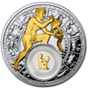 Picture of Водолей - серебряная монета с позолоченным элементом