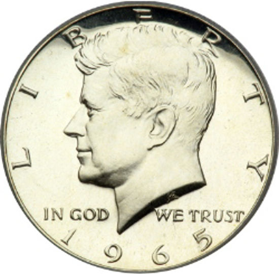 Picture of Kennedy Half Dollar 1965-1970  Джон Кеннеди