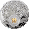 Picture of Близнюки - срібна монета з позолоченим елементом