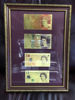 Picture of Коллаж из позолоченных  банкнот в рамке 5,10,20,50 фунт стерлингов