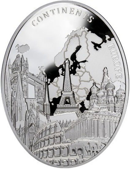 Picture of Монета "Континенты. Европа". Ниуэ 2 доллара, 2013 год.