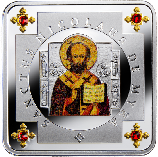 Picture of Позолоченная серебряная монета "Святитель Николай Чудотворец"