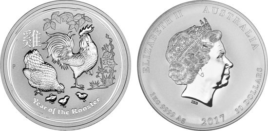 Picture of Серебряная монета "Год Петуха", 30 долларов