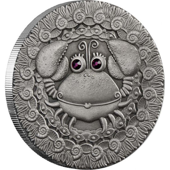 Picture of Срібна монета РАК 2009 серії «Знаки Зодіака»