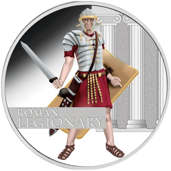 Picture of 1 oz Серебряная монета "Выдающиеся воины. Легионер"