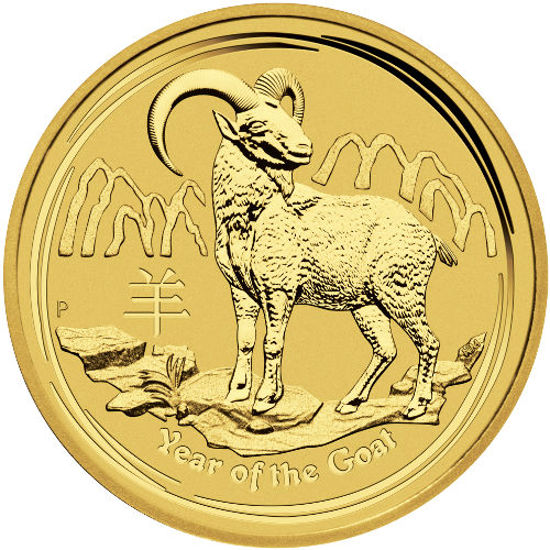 Picture of Золота монета "Рік Кози", 100 доларів