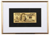 Picture of Позолоченная  банкнота в рамке 100 долларов