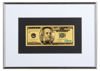 Picture of Позолоченная  банкнота в рамке 100 долларов