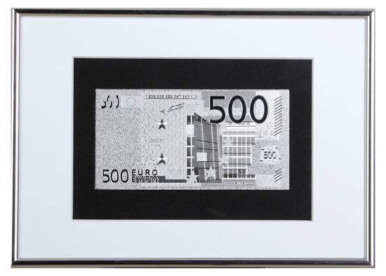 Picture of Позолоченная  банкнота в рамке 500 Евро