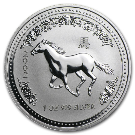 Picture of Серебряная монета "Год Лошади" Lunar 1 Series, 1 доллар. Австралия. 31,1 грамм