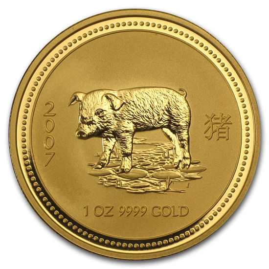 Picture of Золотая монета "Год Свиньи" Lunar 1 Series, 100 долларов