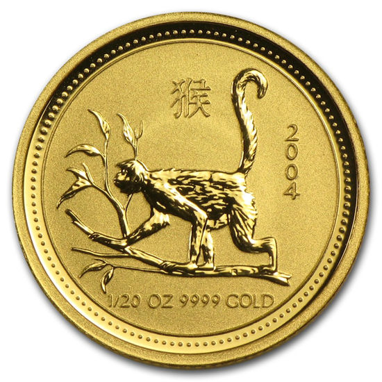 Picture of Золотая монета "Год Обезьяны" Lunar 1 Series, 5 долларов