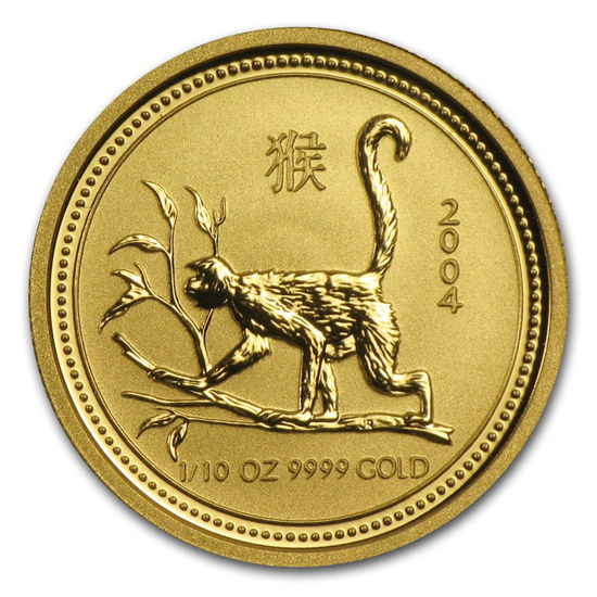 Picture of Золотая монета "Год Обезьяны" Lunar 1 Series, 15 долларов