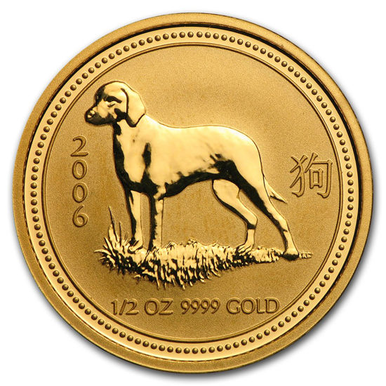 Picture of Золотая монета "Год Собаки" Lunar 1 Series, 50 долларов