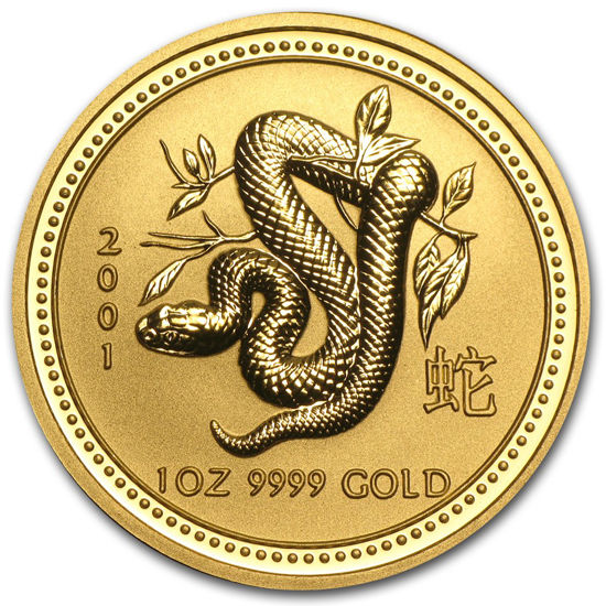 Picture of Золотая монета "Год Змеи" Lunar 1 Series, 100 долларов