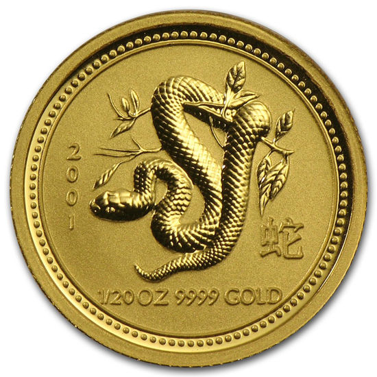 Picture of Золотая монета "Год Змеи" Lunar 1 Series, 5 долларов