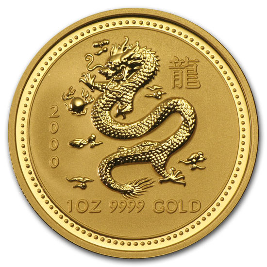 Picture of Золотая монета "Год Дракона" Lunar 1 Series, 100 долларов