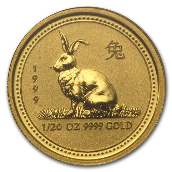 Picture of Золотая монета "Год Кролика" Lunar 1 Series, 5 долларов