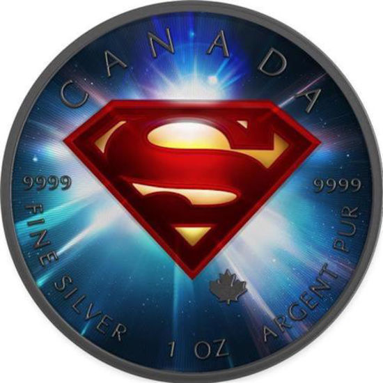 Picture of "Щит с символом Супермена" Canada 2016 5$ Superman Silver Colored Space