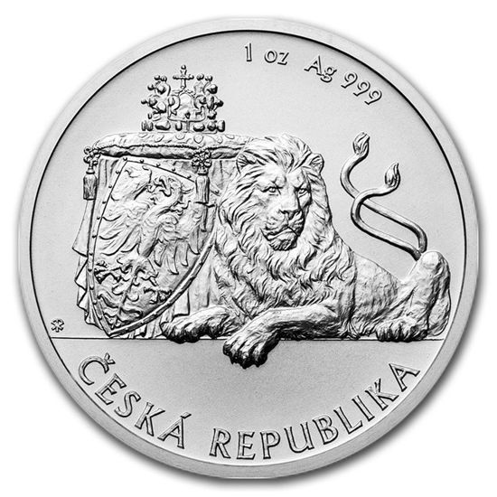 Picture of CZECH double-tailed LION - 1 oz Silver Coin Niue 2017