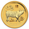 Picture of Золотая монета "Год Свиньи" Lunar II Series, 15 долларов. Австралия. 3,11 грамм
