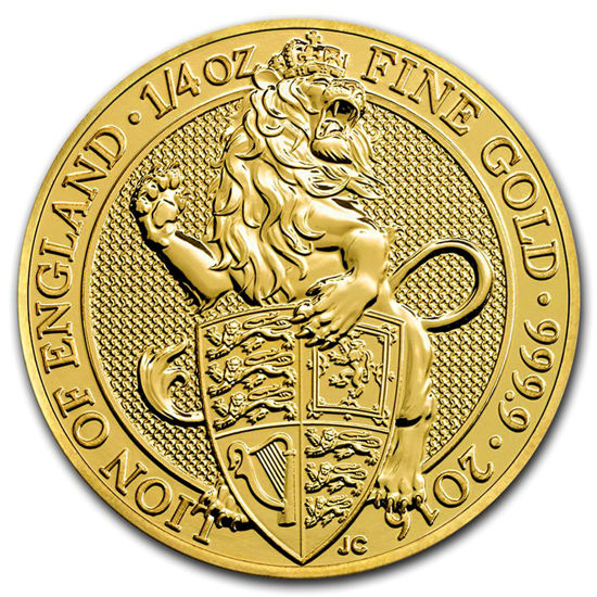 Picture of Серія Звірі Королеви Золото, Лев Англії 7.78 грам, I / X The Lion of England, Великобританія 2016