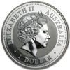 Picture of Серебряная монета "Год Быка" Lunar 1 Series, с позолотой . 1 доллар. Австралия. 31,1 грамм