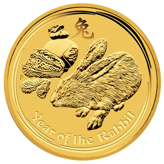 Picture of Золотая монета "Год Кролика" Lunar 2 Series, 25 долларов. Австралия. 7,78 грамм