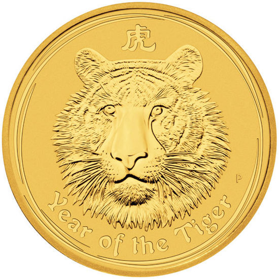 Picture of Золотая монета "Год Тигра" Lunar 2 Series, 25 долларов. Австралия. 7,78 грамм