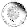 Picture of Серебряная монета "Год Обезьяны", с позолотой 1 доллар. Австралия. 31,1 грамм