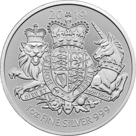 Picture of 2019 Великобритания 1 унция Серебро The Royal Arms герб