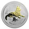 Picture of Срібло з позолотою "Рік Собаки" Lunar II, 31,1 грам, Австралія, 1 долар