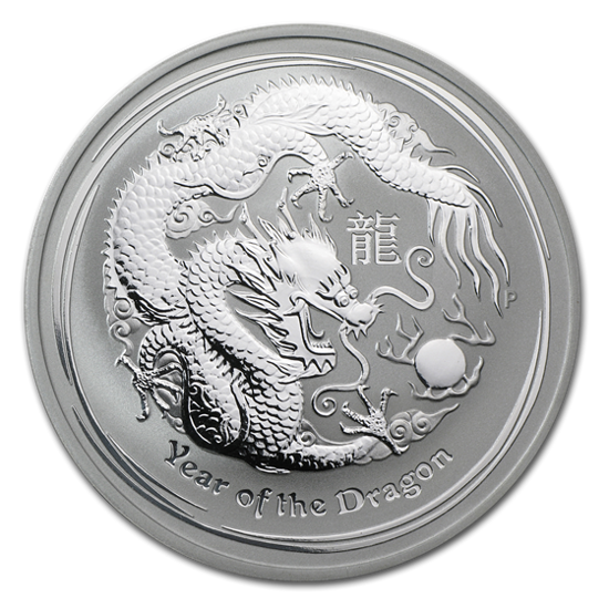 Picture of Серебряная монета "Год Дракона", 1 доллар. Австралия. 31,1 грамм