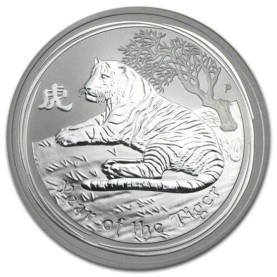 Picture of Серебряная монета "Год Тигра", 1 доллар. Австралия. 31,1 грамм