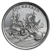 Picture of Срібний раунд "Кракена - Kraken" серія Криптозоологія 31.1 грам