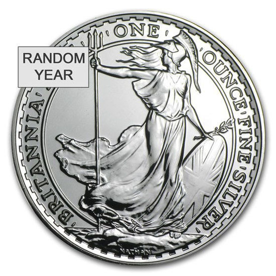 Picture of Серебряная монета "Британия “ Britannia" 31.1 грамм  (случайный год)