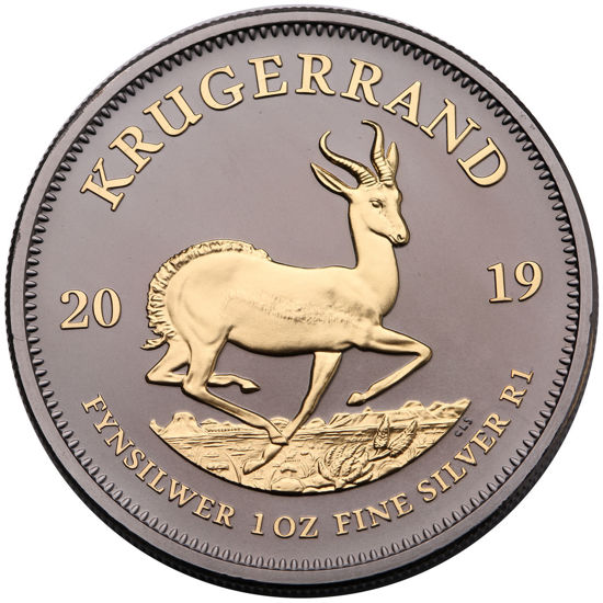 Picture of Южноафриканская серебряная монета Крюґерранд (Gold Black Empire Edition)
