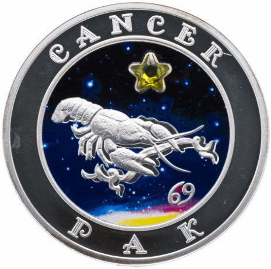Picture of Серебряная монета знак зодиака Рак