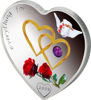 Picture of Серебряная монета в виде сердца  " ВСЕ ДЛЯ ТЕБЯ "