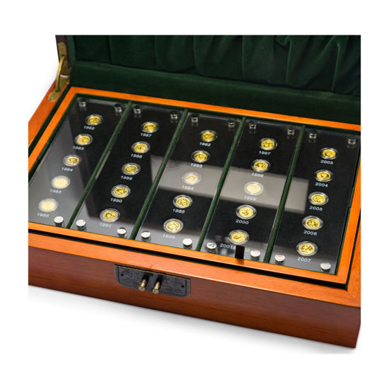 Picture of Колекция монет 1982-2007  набор из 25-ти золотых монет "Панда"