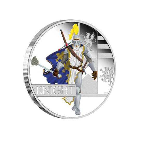 Picture of 1 oz Серебряная монета "Выдающиеся воины. Рыцарь"