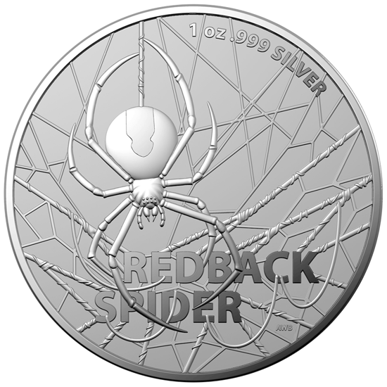 Picture of Найнебезпечніший в Австралії Червоноспинний павук "Redback Spider" 1 oz Silver