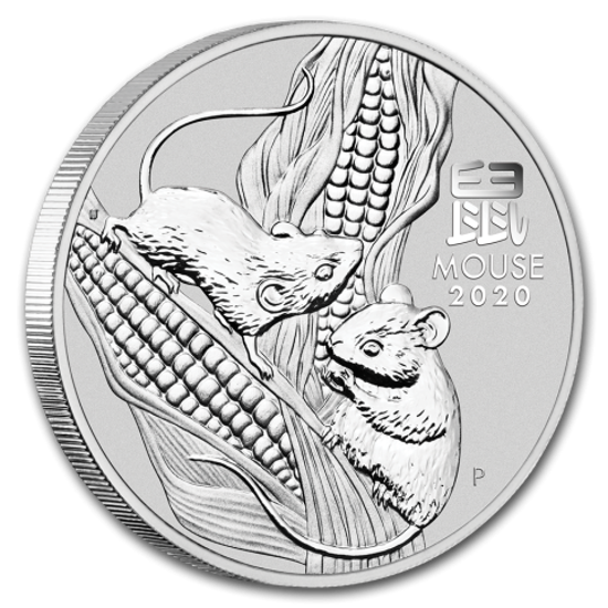 Picture of Cеребряная монета Австралии "Lunar III - Год Крысы", 1 кг, 2020 г.