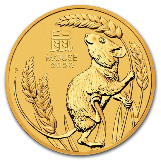 Picture of Золота монета Австралії "Lunar III - Рік Пацюка - Миші", 2020 р, 3.11 грам