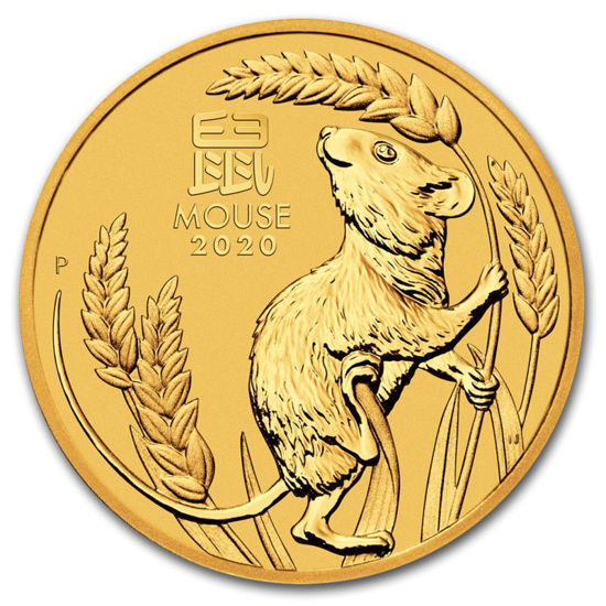Picture of Золотая монета Австралии "Lunar III - Год Крысы", 1,55 грамм,  2020 г.