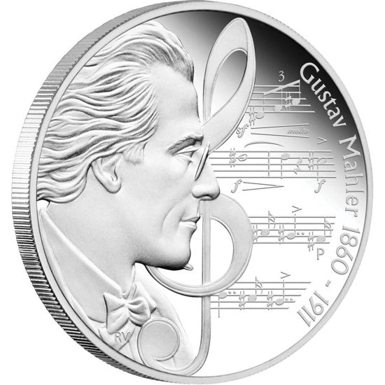 Picture of Серебряная монета "Выдающиеся композитори.Малер",31,1грамм