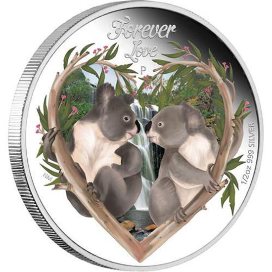 Picture of Серебряная монета "Любовь навсегда. Коалы"