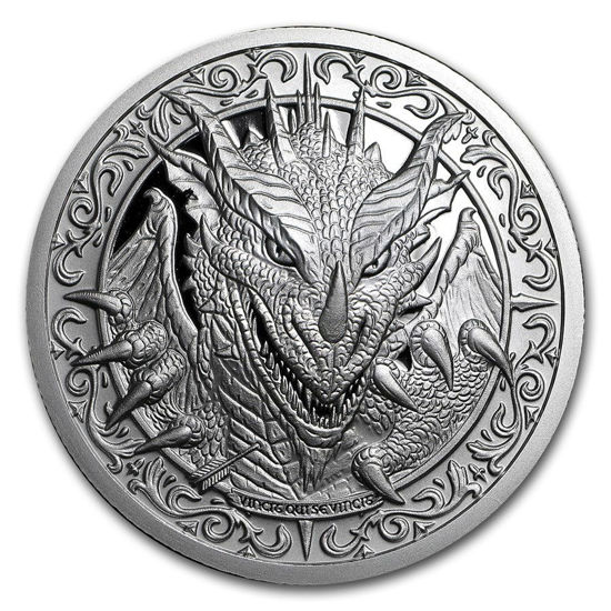 Picture of Срібний раунд " Дракон " Лицар долі - 2 унції 